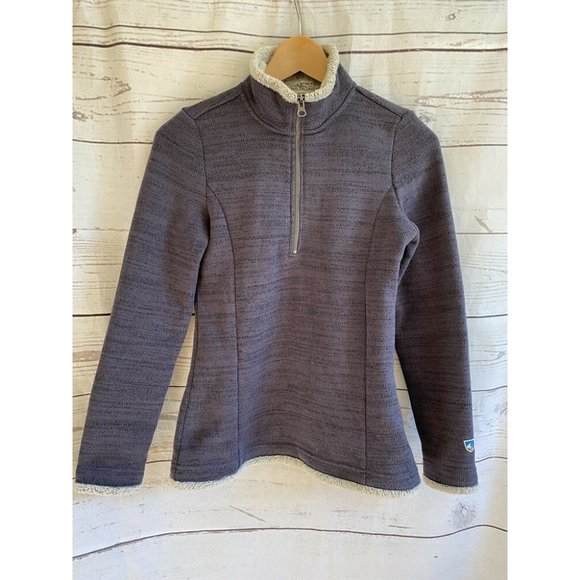 Kuhl Womens Alska Half Zip Fleece Pullover Size XS Dark Gray Style #4210 - Picture 2 of 8